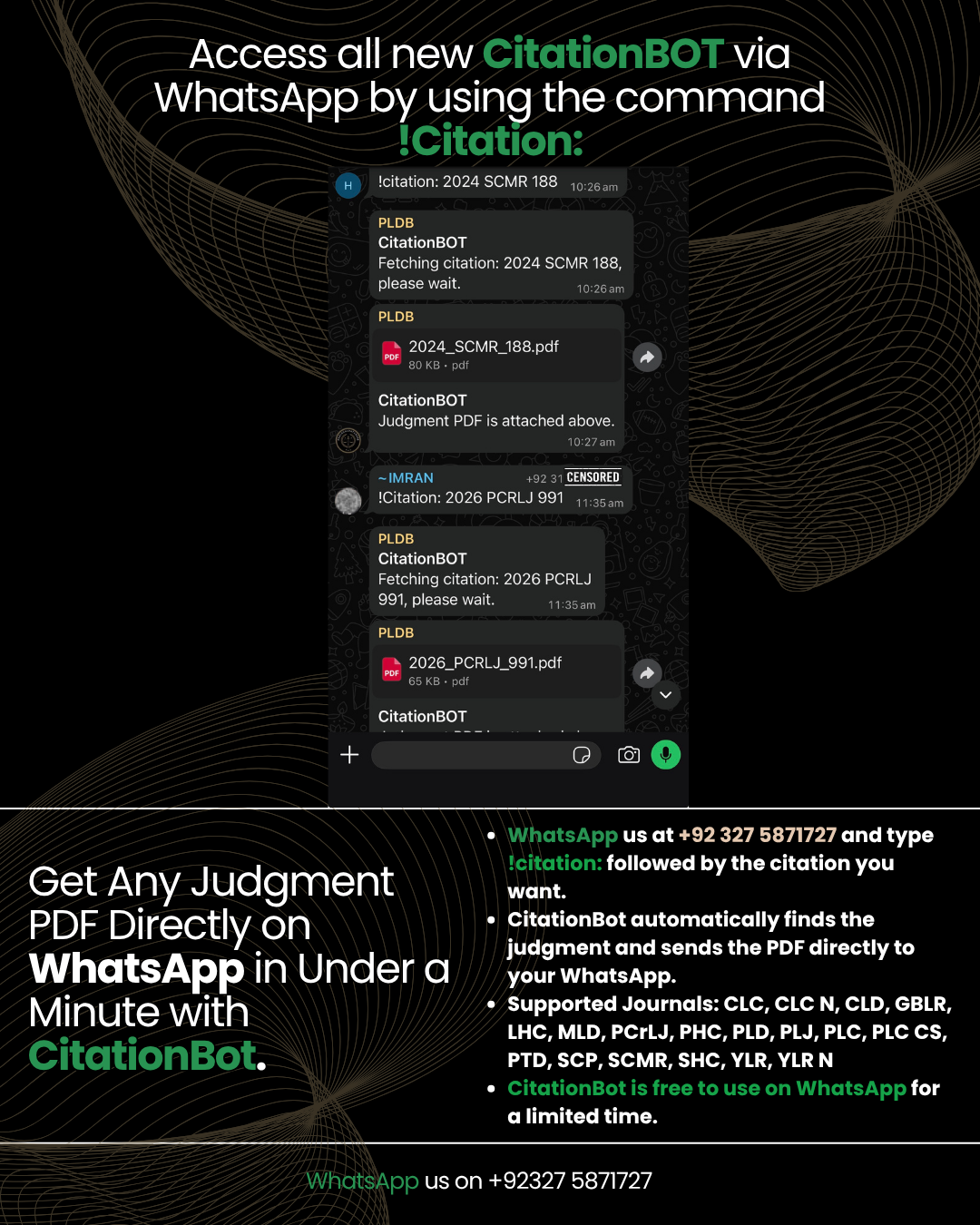 Use CitationBOT on WhatsApp